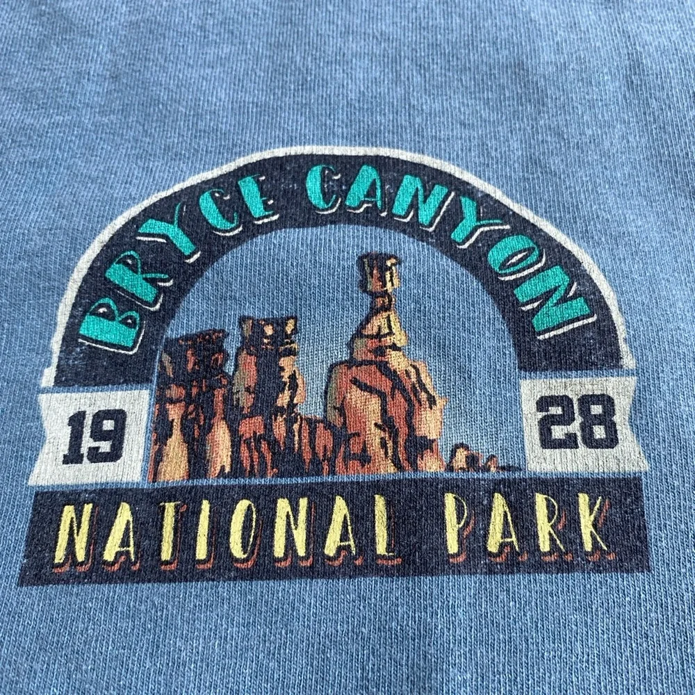 Medium Bryce Canyon National Park blue cotton t-shirt 1170 - Picture 3 of 5
